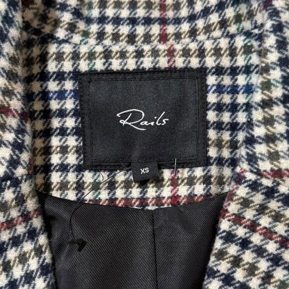 NWOT Rails Jac Double Breasted Blazer Suit Jacket Cardinal Pine Multicolor XS - Picture 3 of 15